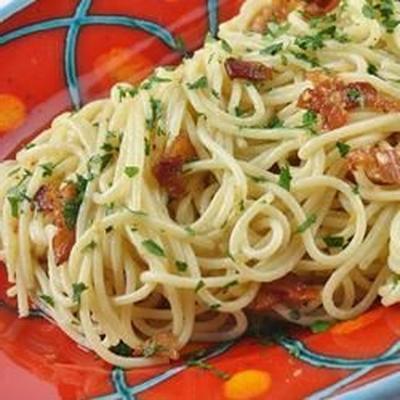 spaghetti met spek