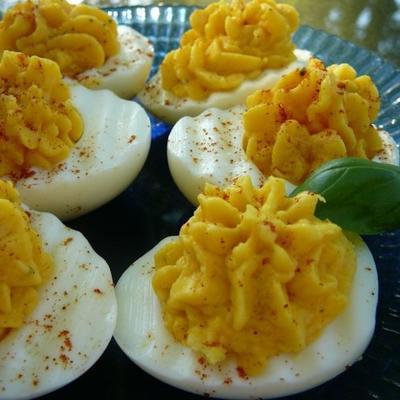 aardappelsalade deviled eggs