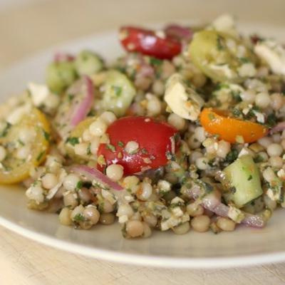 heirloom tomatensalade met parelcouscous