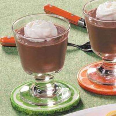 romige chocoladepudding