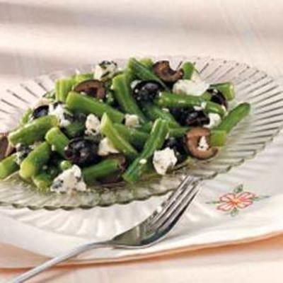 groene boon blauwe kaassalade