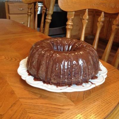 courgette chocolade rum cake