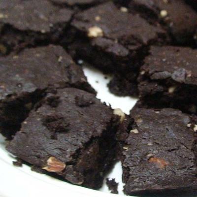 drievoudige chocolade tofu brownies