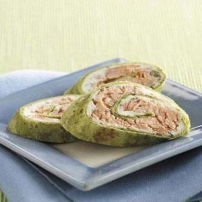 gerookte zalm pinwheels