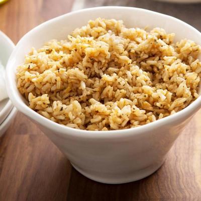 gekruide bruine rijst