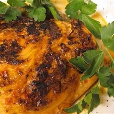 zalm met harissa