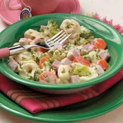 cheesy ham tortellini