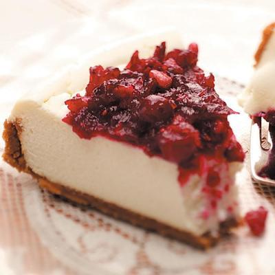 cranberry cheesecake met kaneel-Graham cracker