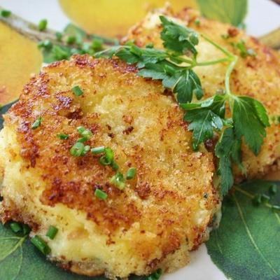 aardappelpuree met panko-crusted aardappelpuree