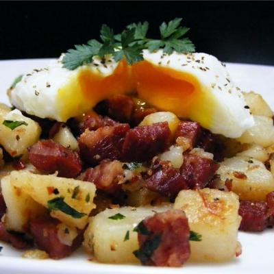 luxe corned beef hash