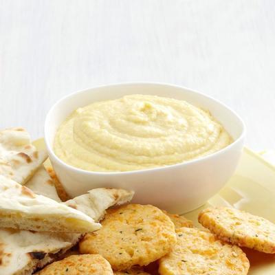 knoflook garbanzo dip