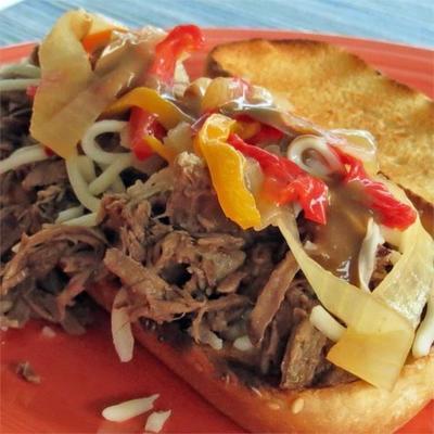 slowcooker cheese steaks