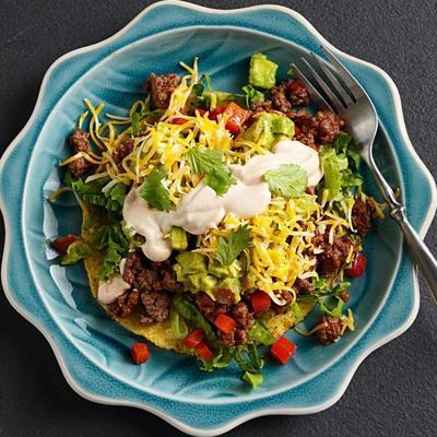 beef tostada