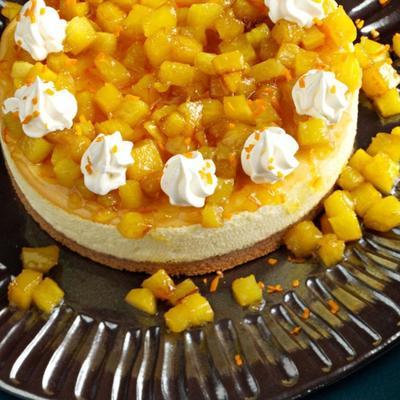 ananas oranje cheesecake