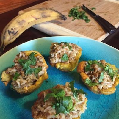 tostones rellenos (gevulde weegbekken)