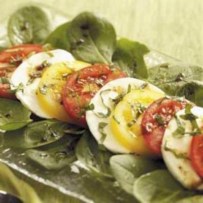 balsamico tomaat en mozzarella salade