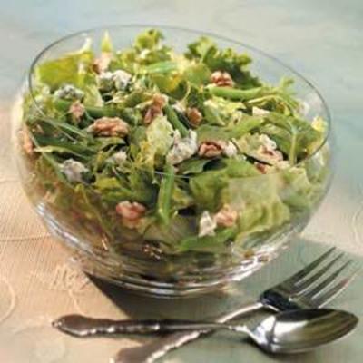 walnoot en groene bonensalade