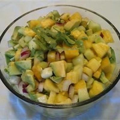 avocado ananas salade