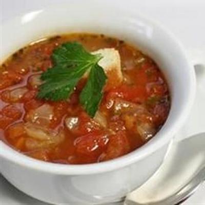 'geen soep voor u' Franse tomatensoep