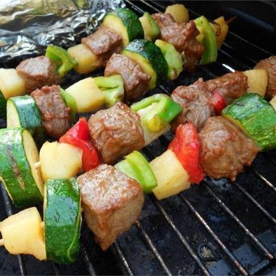 beef shish kebabs voor vrieskoken