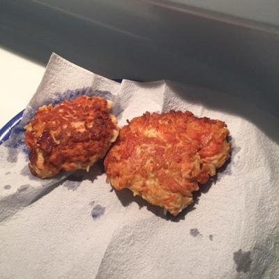 de crabcakes van tante Ruth