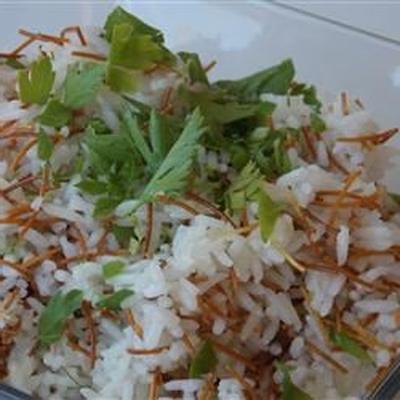 basmati met geroosterde noedels