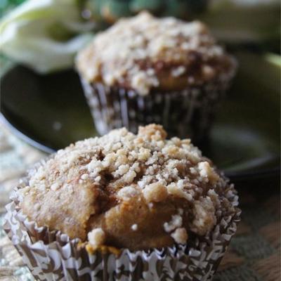 roomkaas gevulde pompoenmuffins