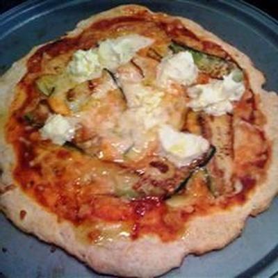 mascarpone courgette pizza