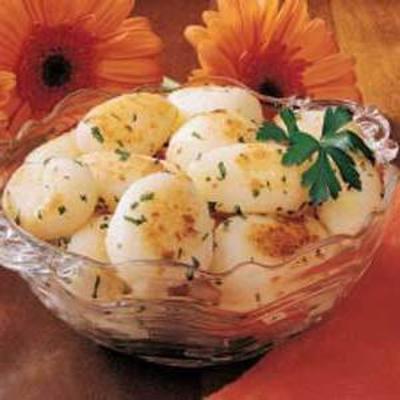 knoflook aardappel ballen