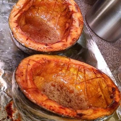 chef-kok John's gebakken acorn squash