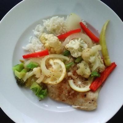 gezondere, gemakkelijk gebakken tilapia