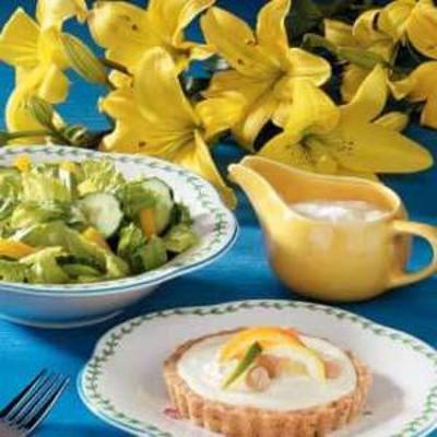 romige blauwe kaassalade dressing