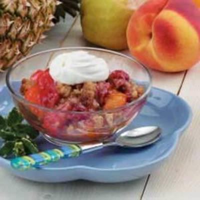 met zes vruchten knapperig