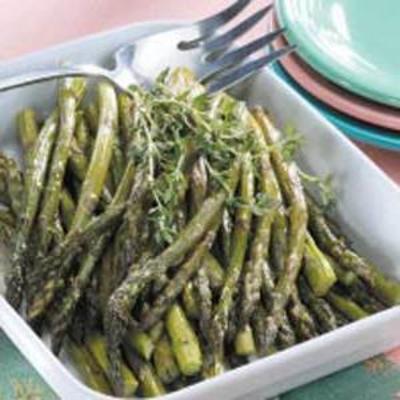 geroosterde asperges met tijm