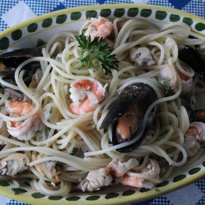 linguine en schaaldieren