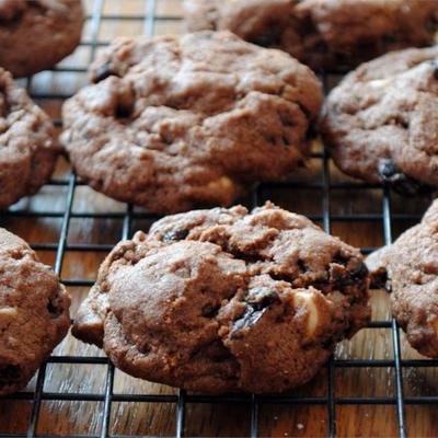 veel chocolade kersen koekjes