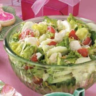 smakelijke salade gegooid