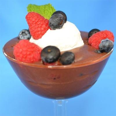 rauwe chocoladepudding