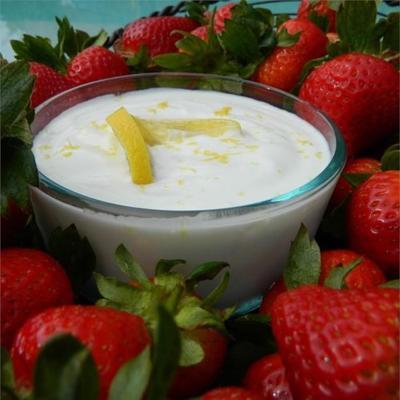 citroen yoghurt dip