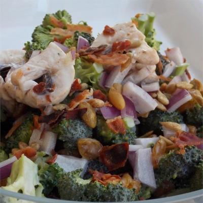 champignon broccoli salade