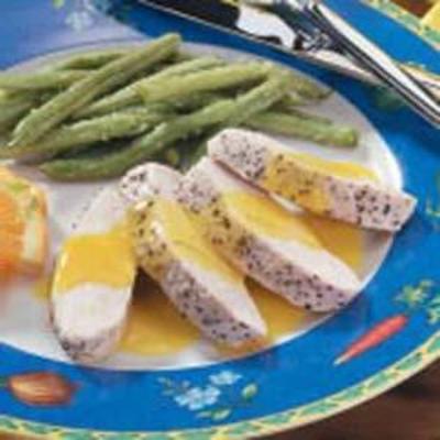 kalkoen met sinaasappelsaus