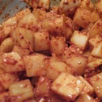 kkakdugi (koreaanse radijs kimchi)