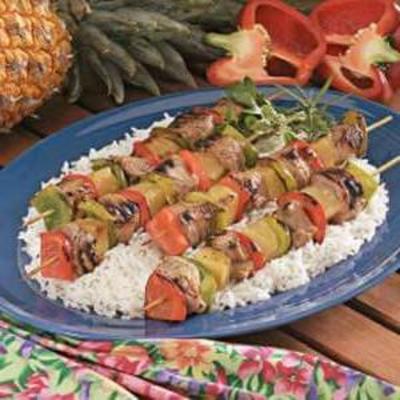 Ananas varkensvlees Kabobs