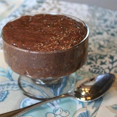 chocolade chia zaadpudding