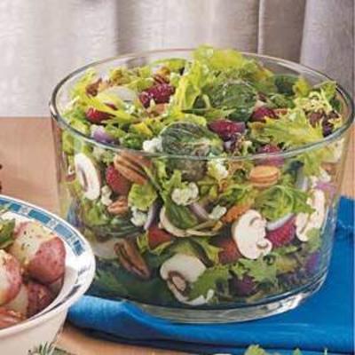 Raspberry gooide salade