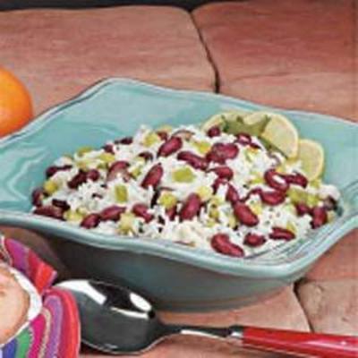 zuidwestelijke boon en rijstsalade