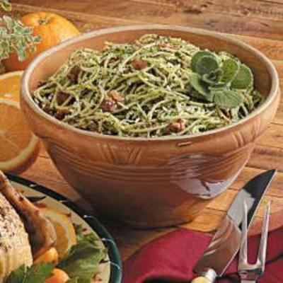 peterselie pesto spaghetti