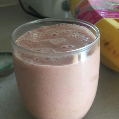 roze rabarber smoothie