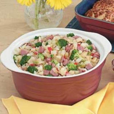 ham 'n' broccoli hash