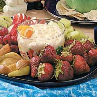 sinaasappel-gember fruit dip